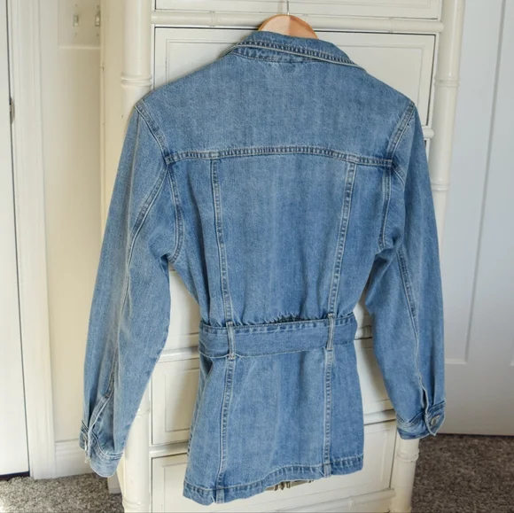 Blank NYC denim jacket with belt - Picture 5 of 8